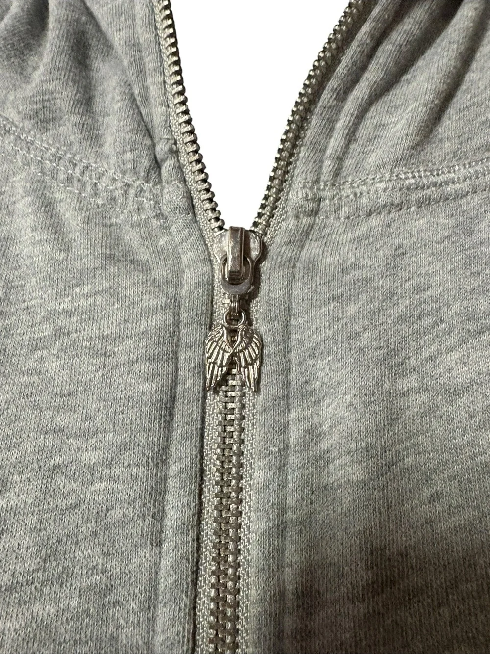 Victoria's Secret Gray Chicago Zip-Up Hoodie Sweatshirt with Bling